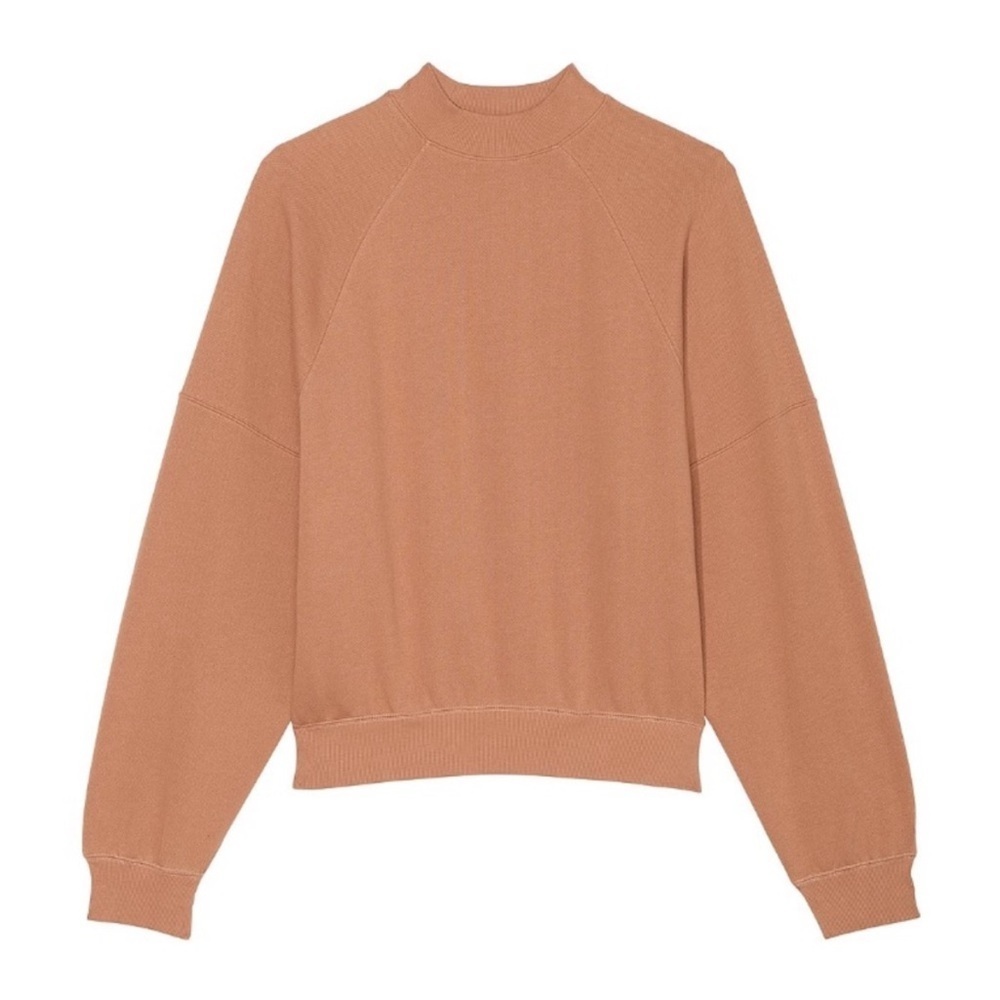 NWT PINK Ivy Fleece Mock Neck Sweatshirt Medium - Picture 2 of 8